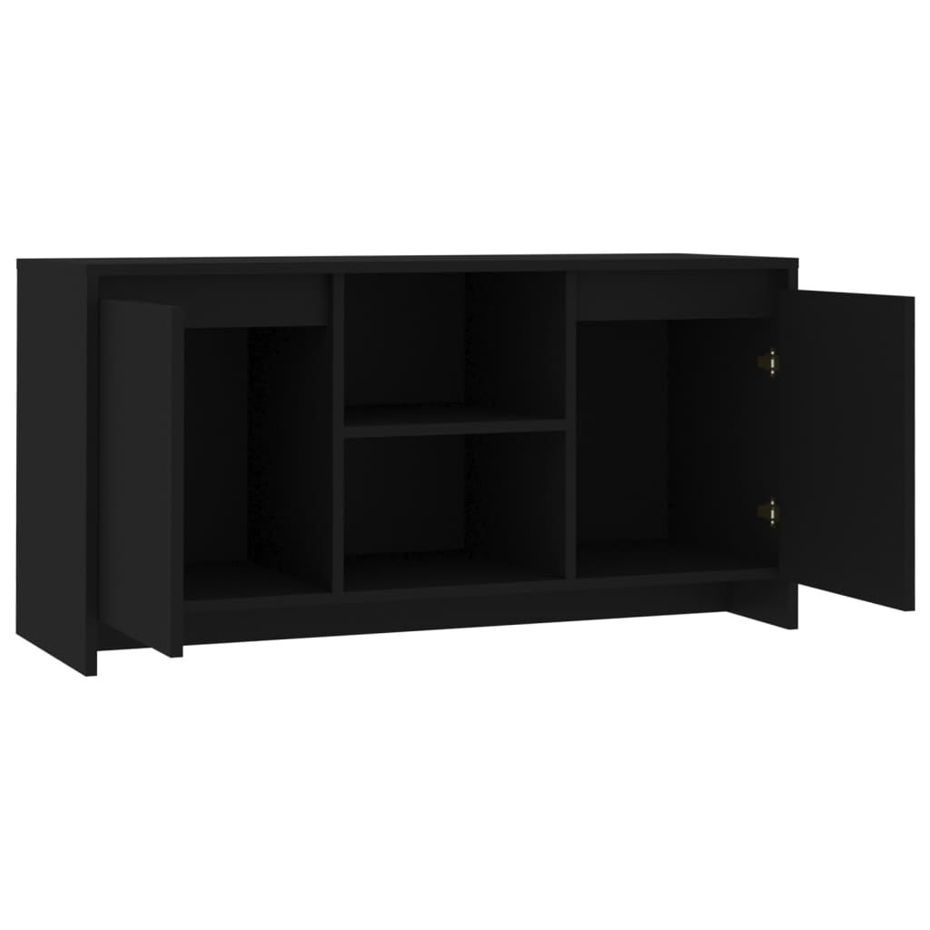 TV Cabinet Black 102x37.5x52.5 cm Engineered Wood