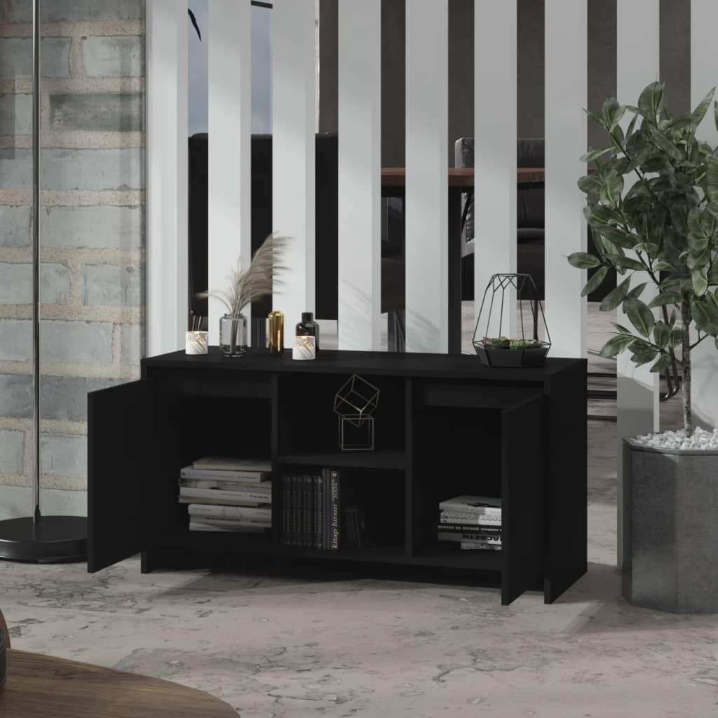 TV Cabinet Black 102x37.5x52.5 cm Engineered Wood