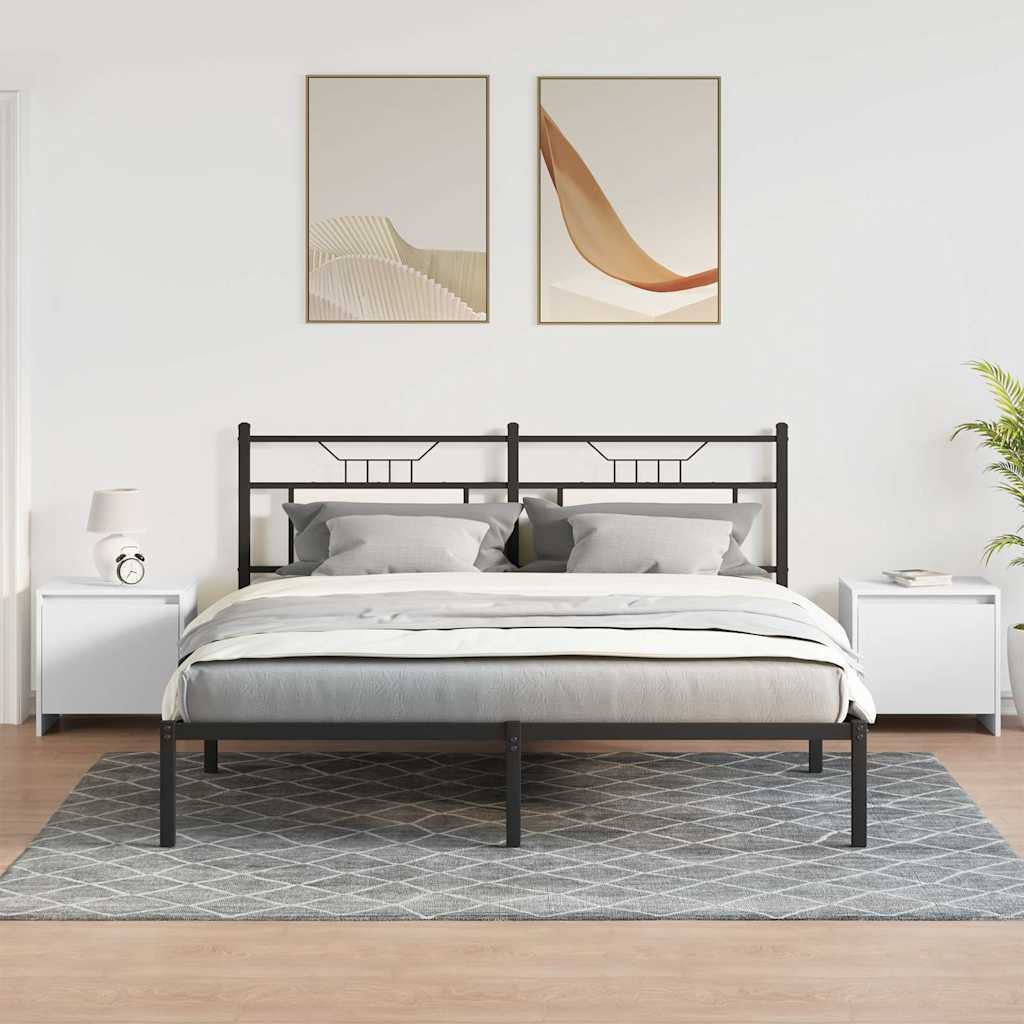 Bedside Cabinets 2 pcs White 45x34x44.5 cm Engineered Wood