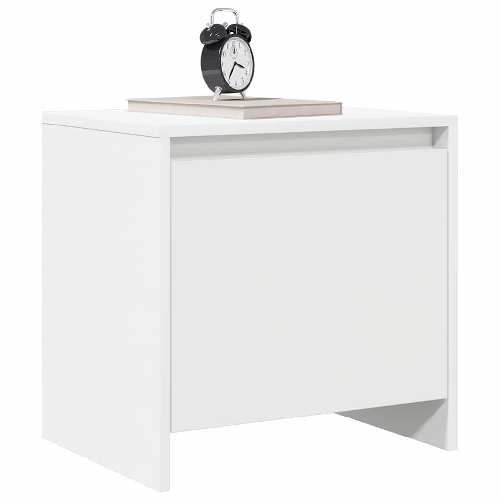 Bedside Cabinets 2 pcs White 45x34x44.5 cm Engineered Wood