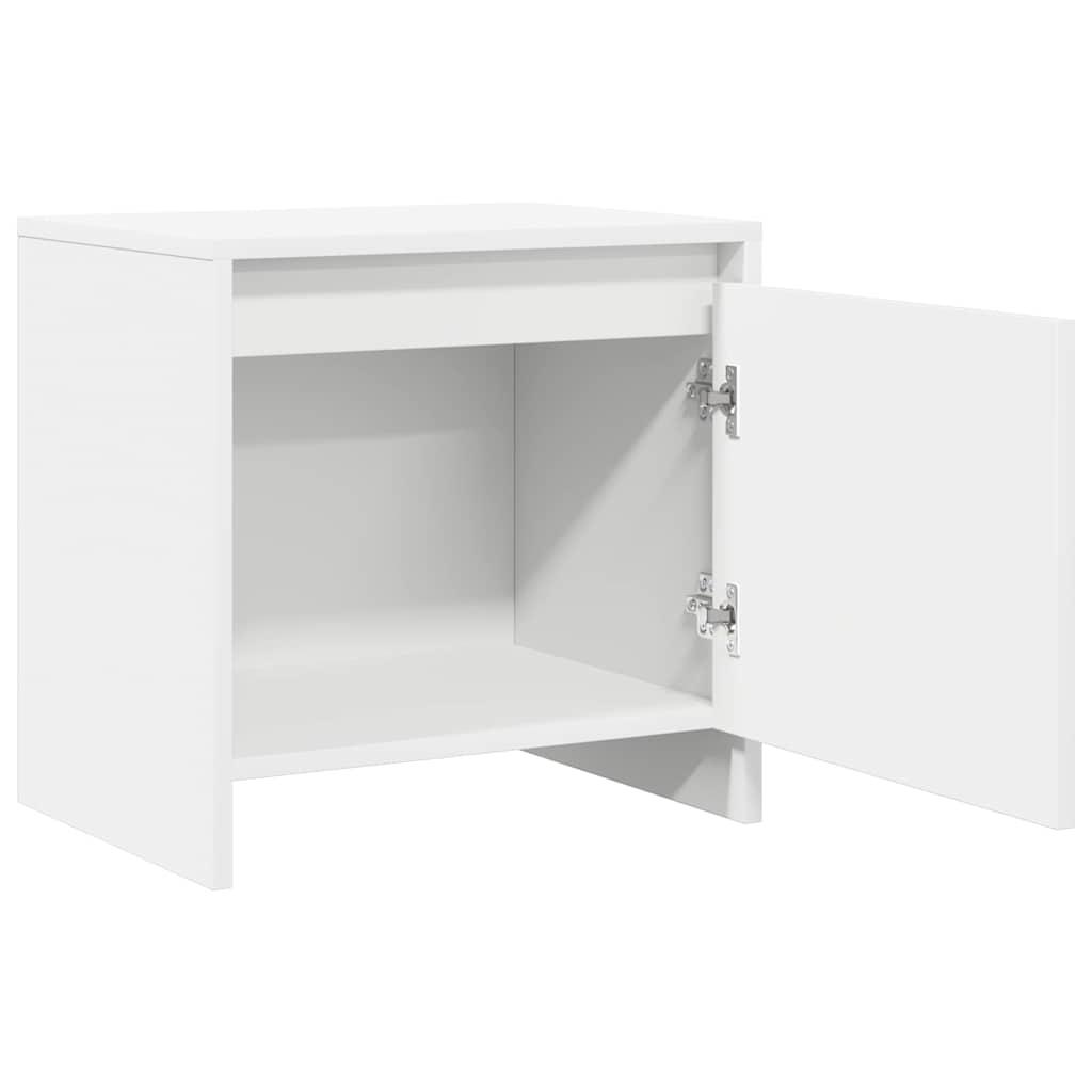 Bedside Cabinets 2 pcs White 45x34x44.5 cm Engineered Wood