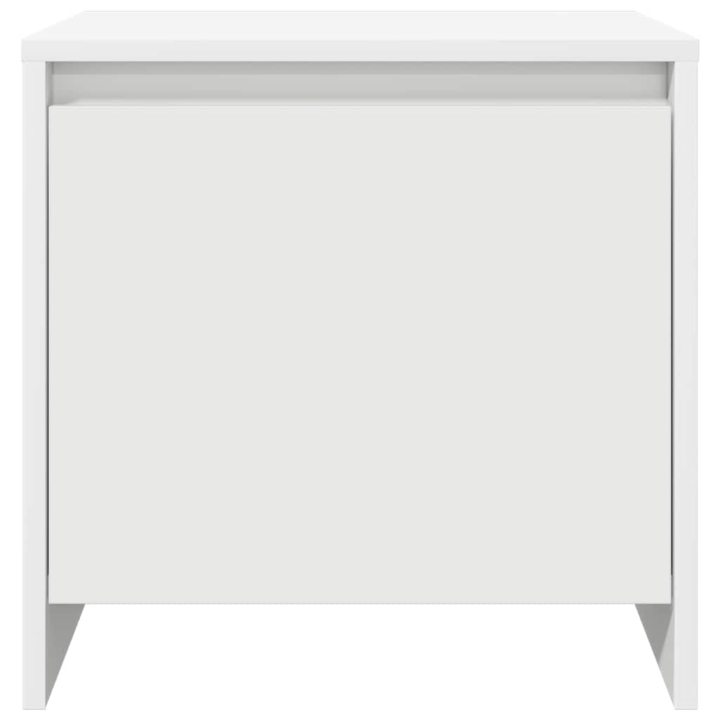 Bedside Cabinets 2 pcs White 45x34x44.5 cm Engineered Wood