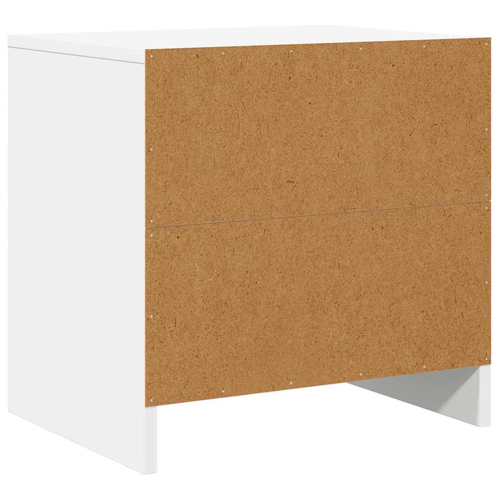 Bedside Cabinets 2 pcs White 45x34x44.5 cm Engineered Wood