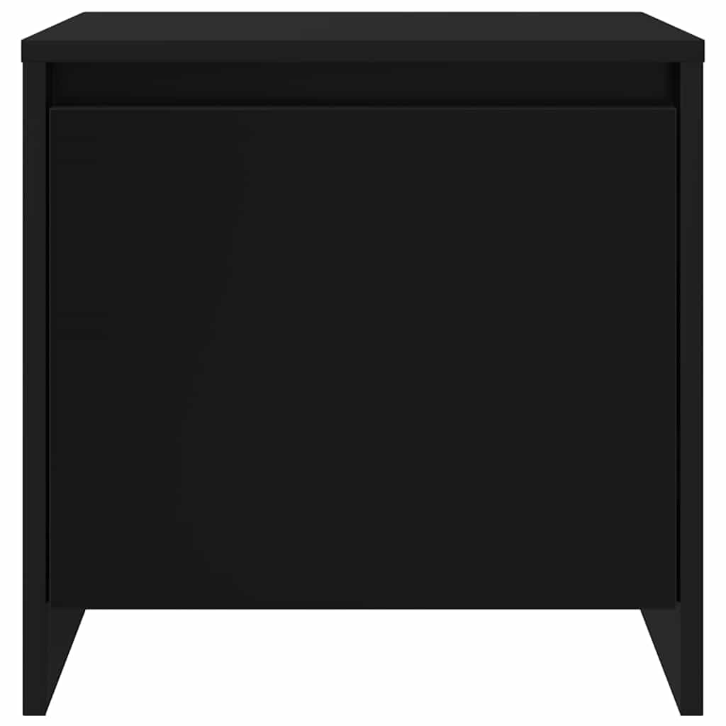 Bedside Cabinet Black 45x34x44.5 cm Engineered Wood