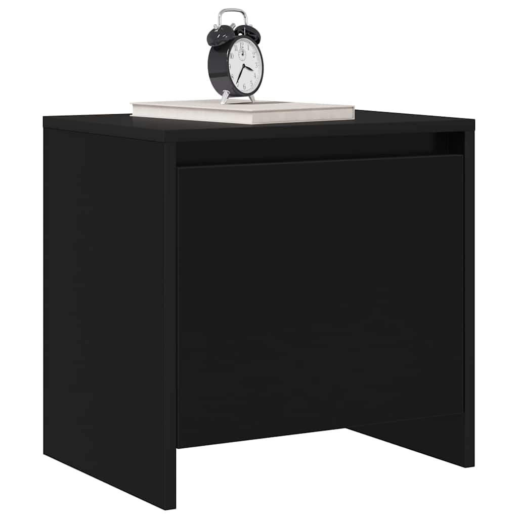 Bedside Cabinets 2 pcs Black 45x34x44.5 cm Engineered Wood