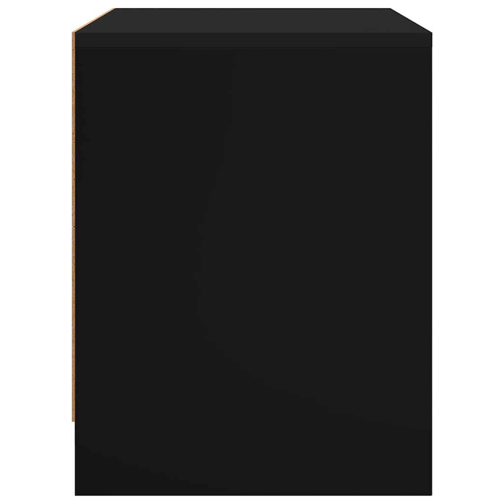 Bedside Cabinets 2 pcs Black 45x34x44.5 cm Engineered Wood