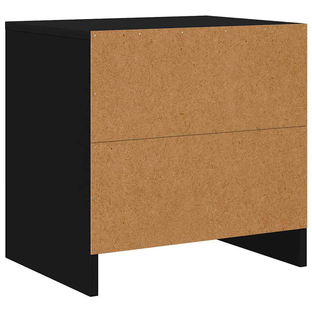 Bedside Cabinets 2 pcs Black 45x34x44.5 cm Engineered Wood