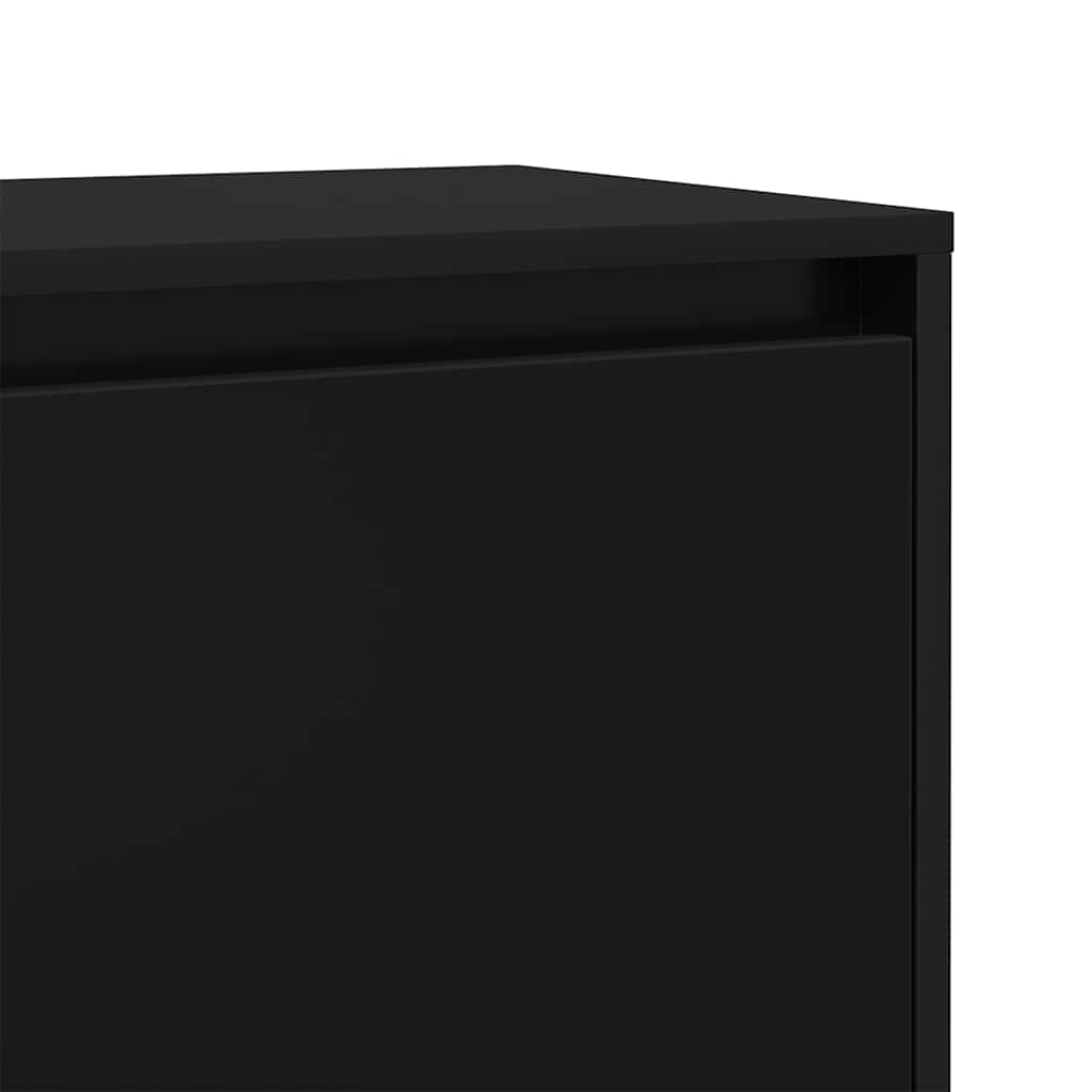 Bedside Cabinets 2 pcs Black 45x34x44.5 cm Engineered Wood