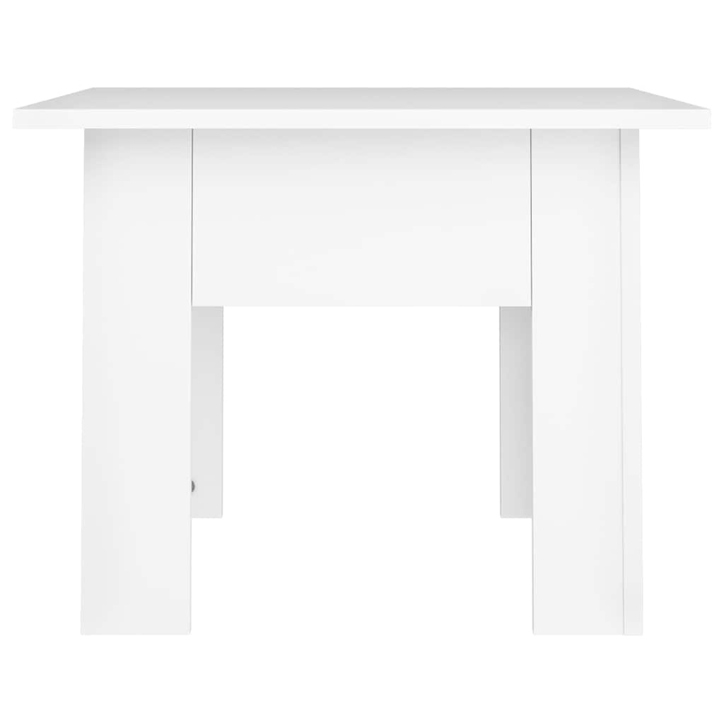 Coffee Table White 55x55x42 cm Engineered Wood