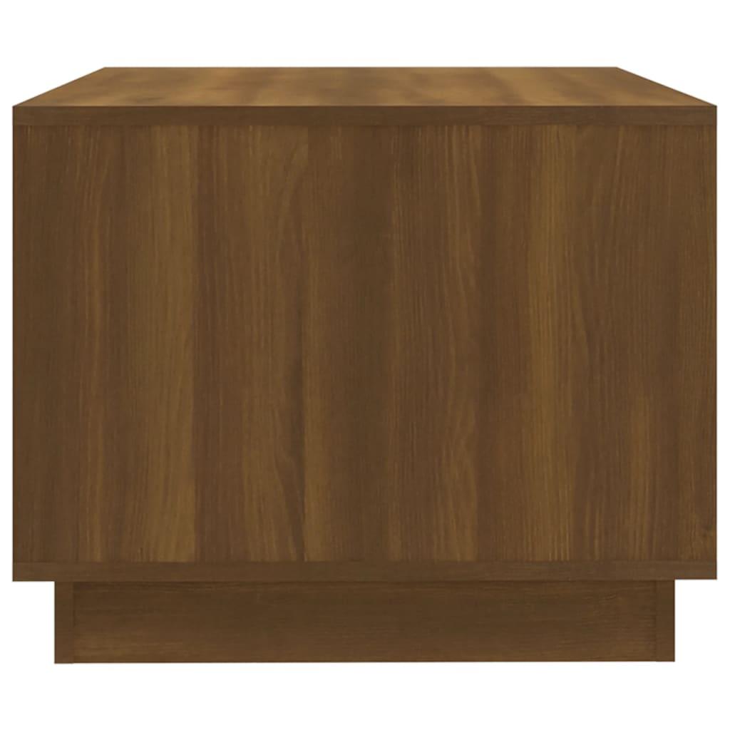 Coffee Table Brown Oak 102.5x55x44 cm Engineered Wood