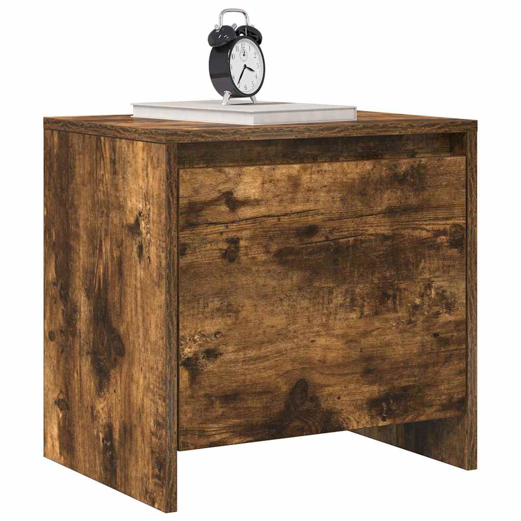 Bedside Cabinets 2 pcs Smoked Oak 45x34x44.5 cm Engineered Wood