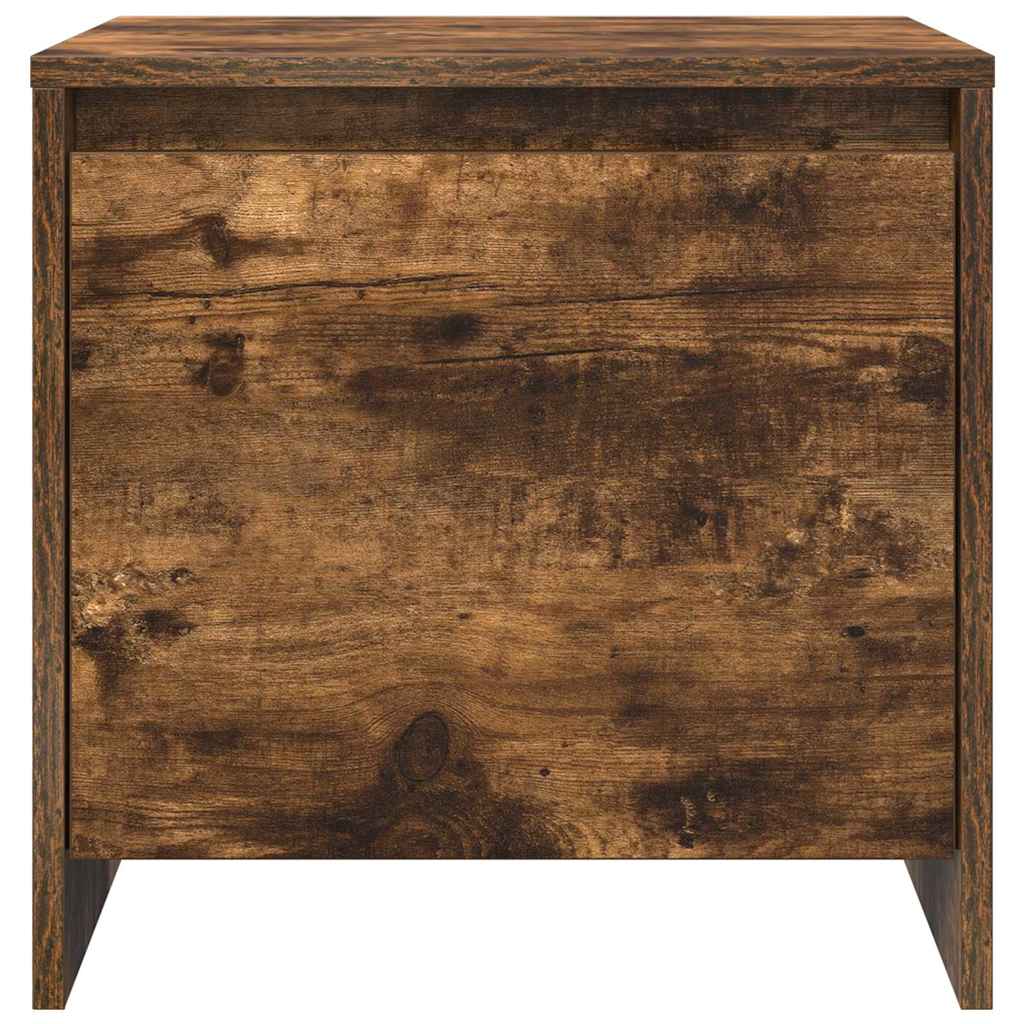 Bedside Cabinets 2 pcs Smoked Oak 45x34x44.5 cm Engineered Wood