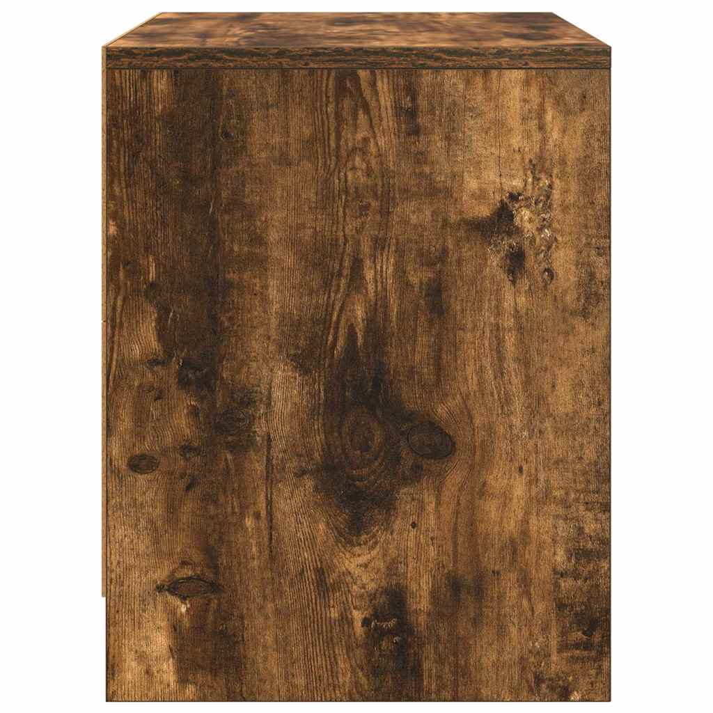 Bedside Cabinets 2 pcs Smoked Oak 45x34x44.5 cm Engineered Wood