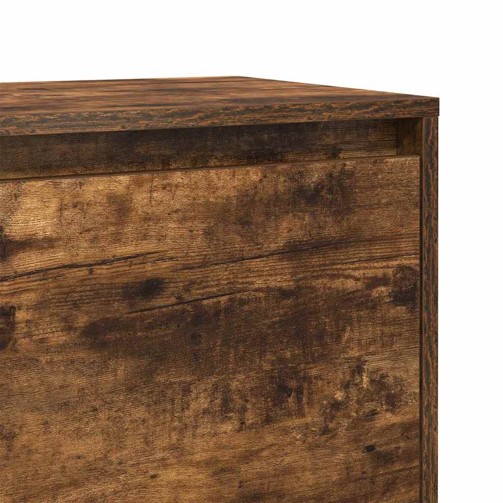 Bedside Cabinets 2 pcs Smoked Oak 45x34x44.5 cm Engineered Wood