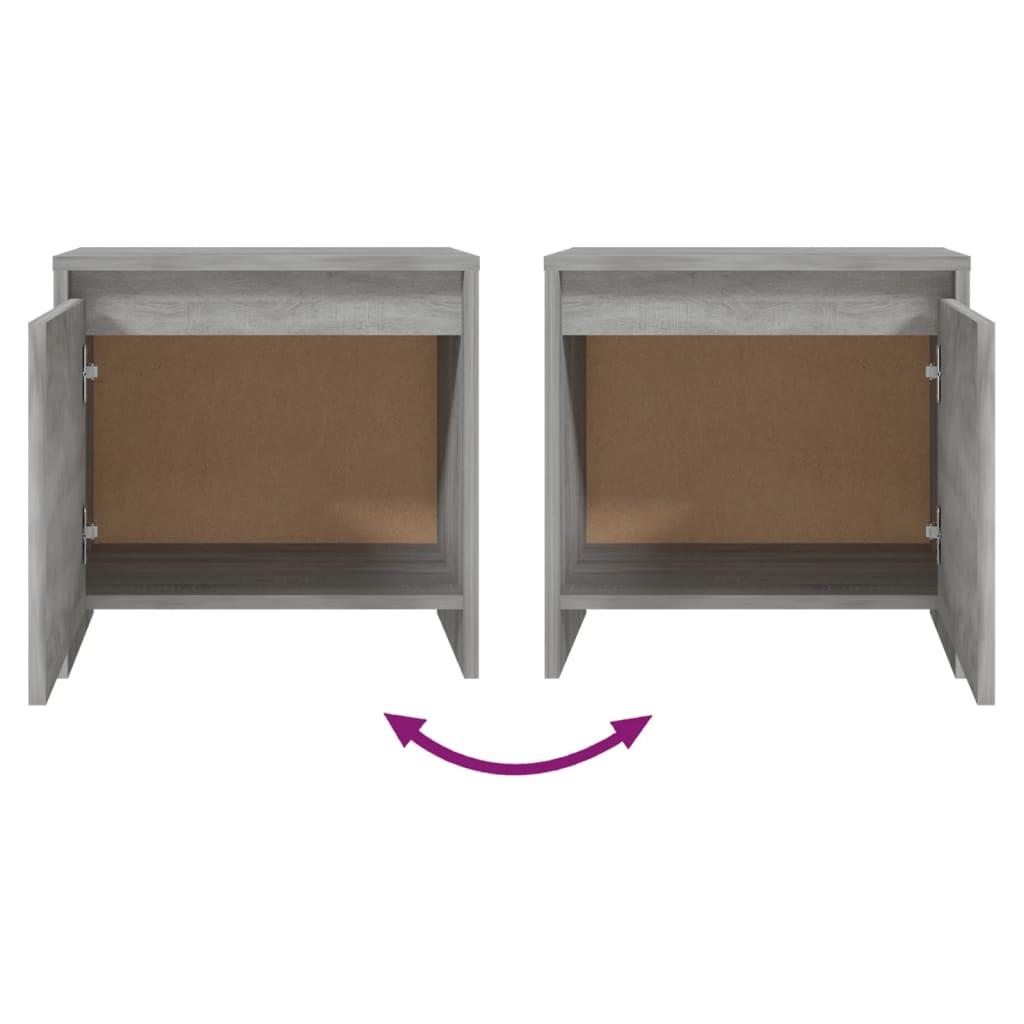 Bedside Cabinets 2 pcs Grey Sonoma 45x34x44.5 cm Engineered Wood