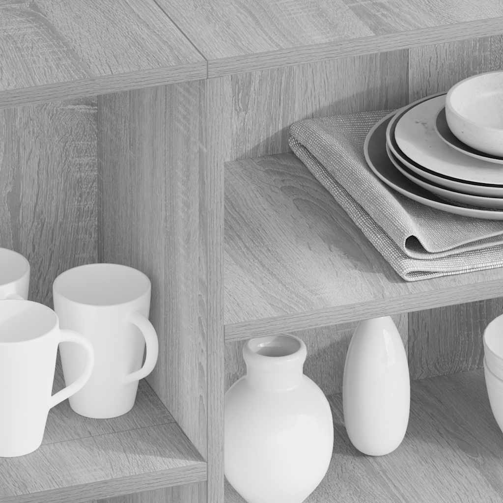 Sideboard Grey Sonoma 120x30x75 cm Engineered Wood