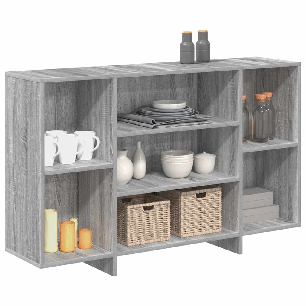 Sideboard Grey Sonoma 120x30x75 cm Engineered Wood
