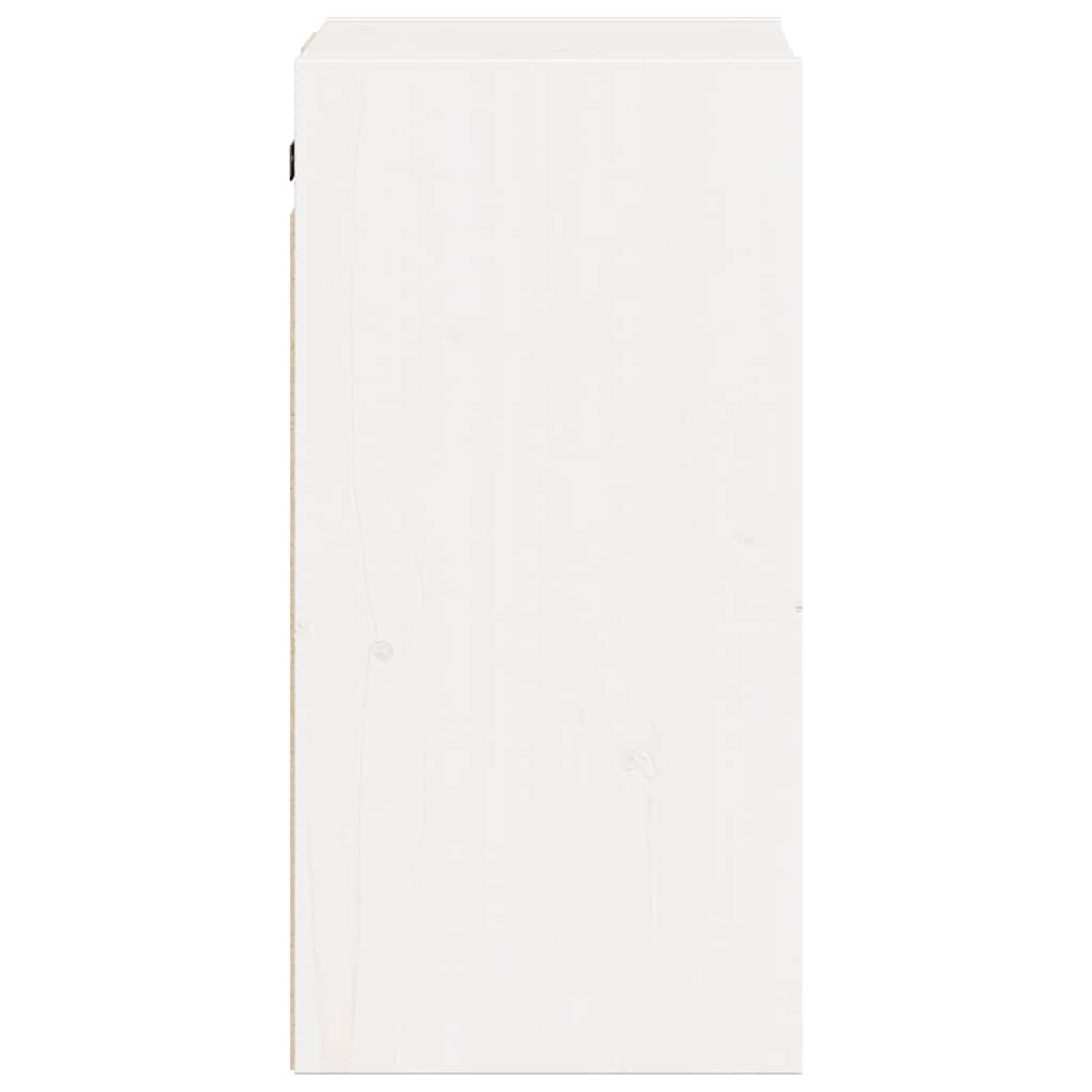 Wall Cabinets 2 pcs White 30x30x60 cm Solid Wood Pine