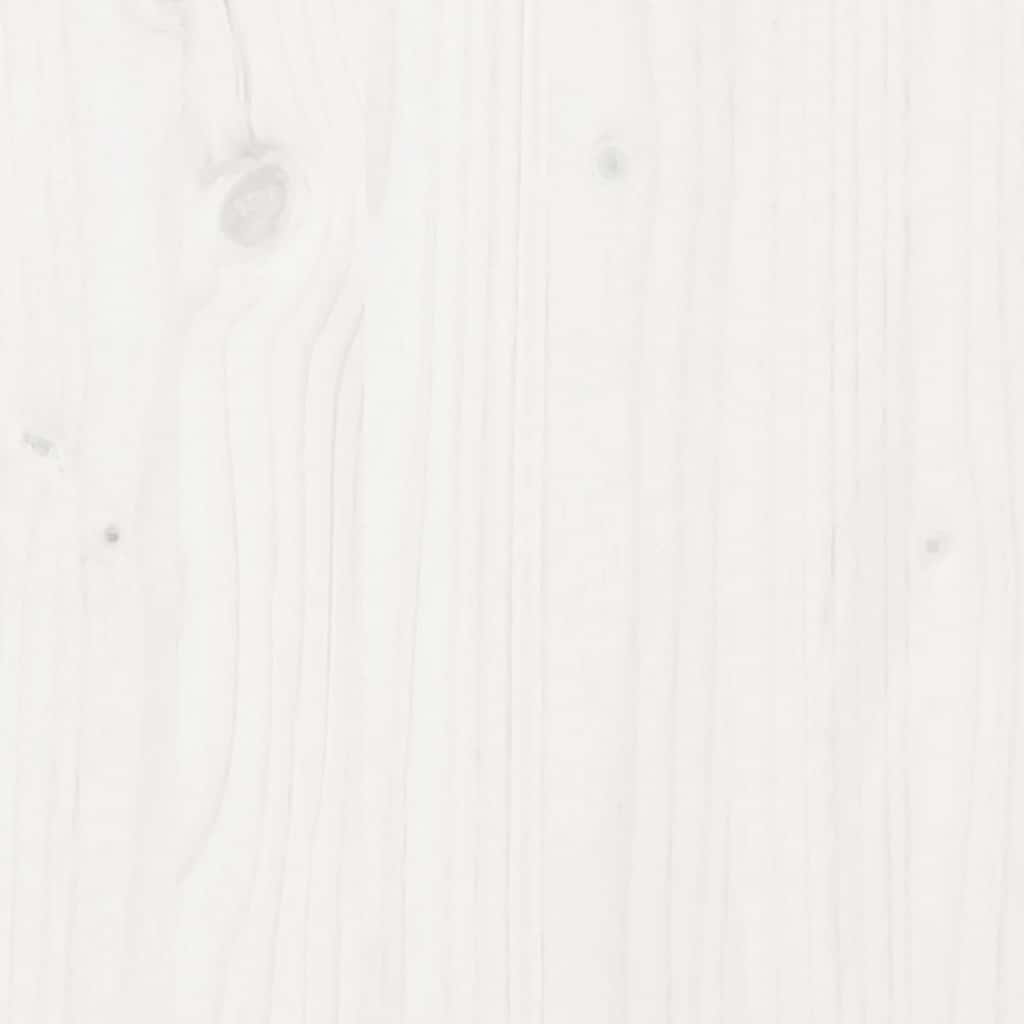 Wall Cabinet White 30x30x100 cm Solid Wood Pine