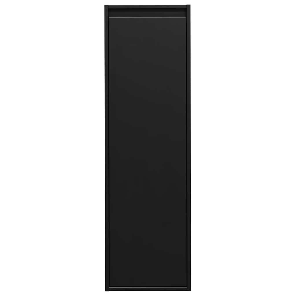Wall Cabinets 2 pcs Black 30x30x100 cm Solid Wood Pine