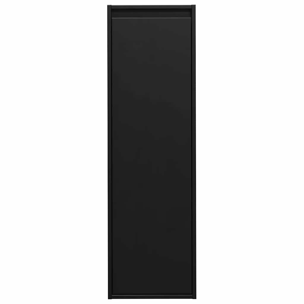 Wall Cabinets 2 pcs Black 30x30x100 cm Solid Wood Pine