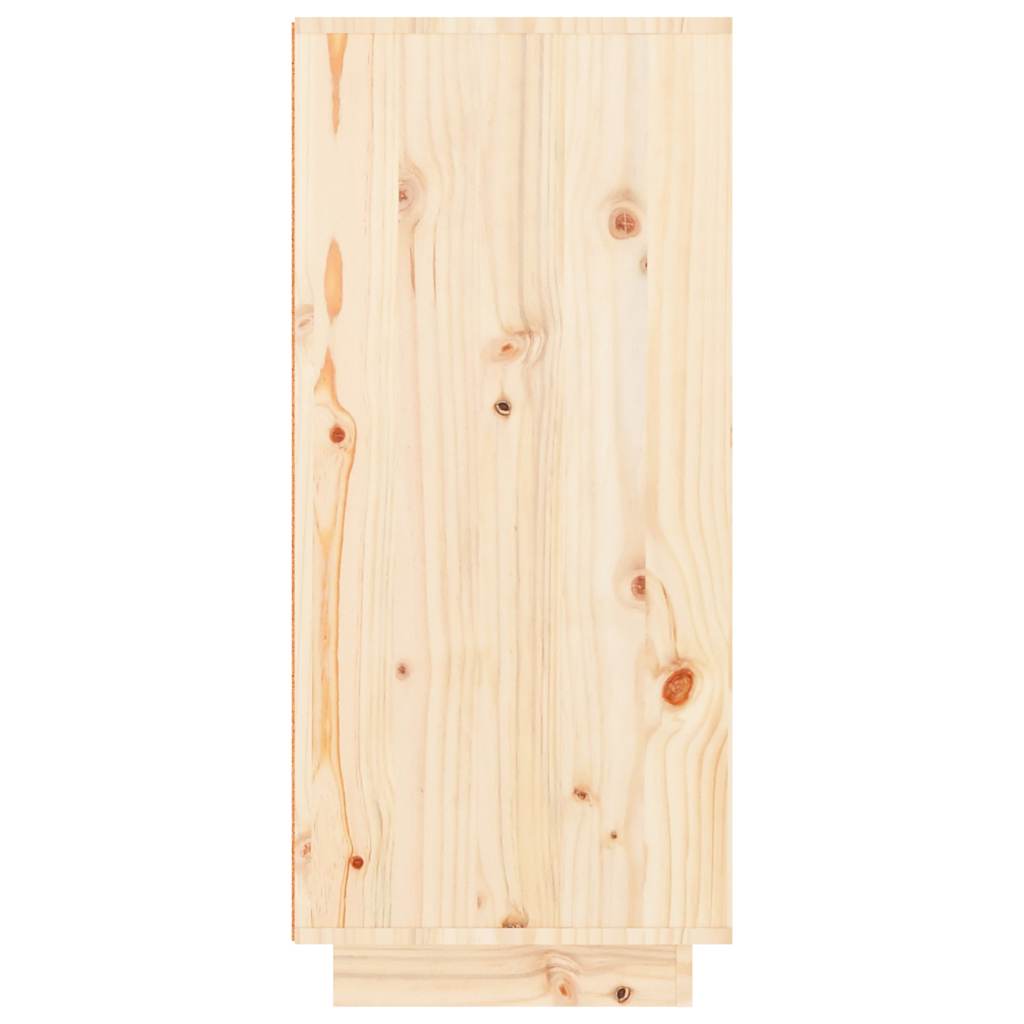 Shoe Cabinet 60x35x80 cm Solid Wood Pine