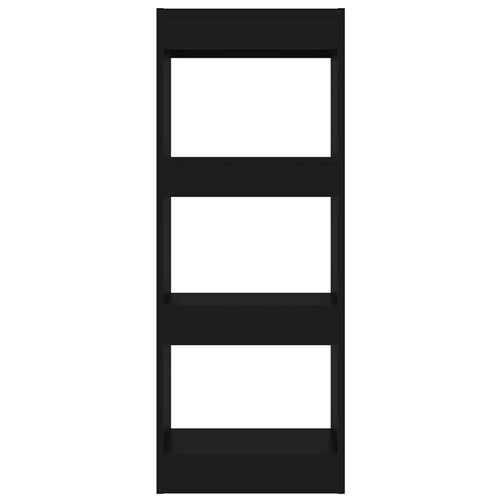 Book Cabinet/Room Divider Black 40x30x103 cm Engineered Wood