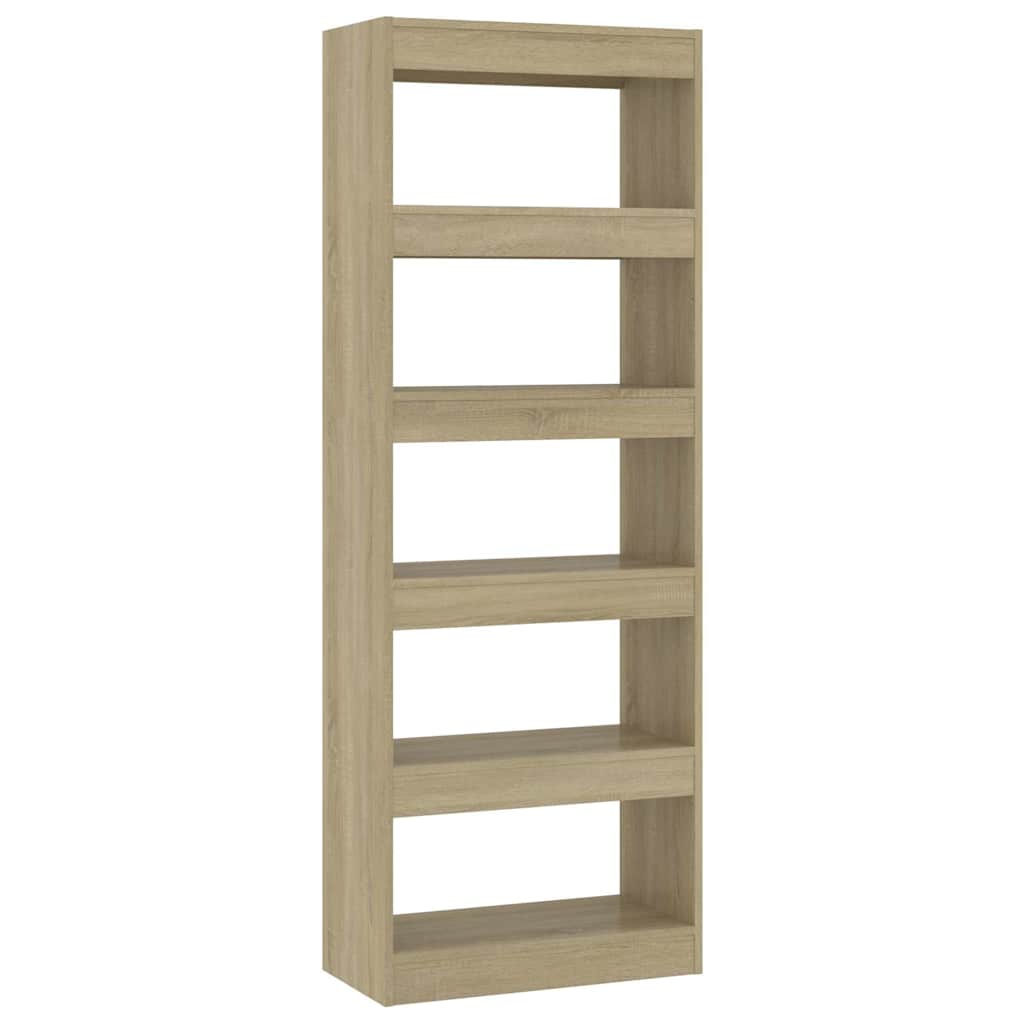 Book Cabinet/Room Divider Sonoma Oak 60x30x166 cm