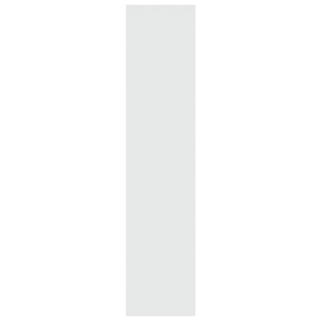 Book Cabinet/Room Divider High Gloss White 100x30x135 cm