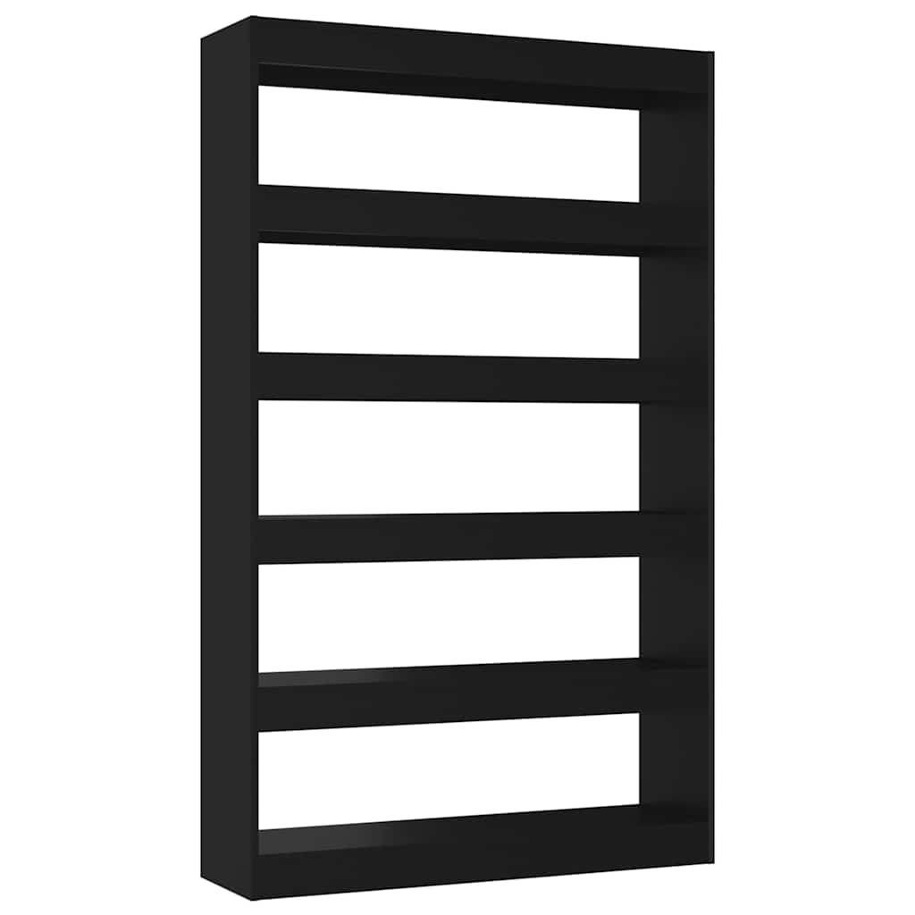Book Cabinet/Room Divider Black 100x30x166 cm