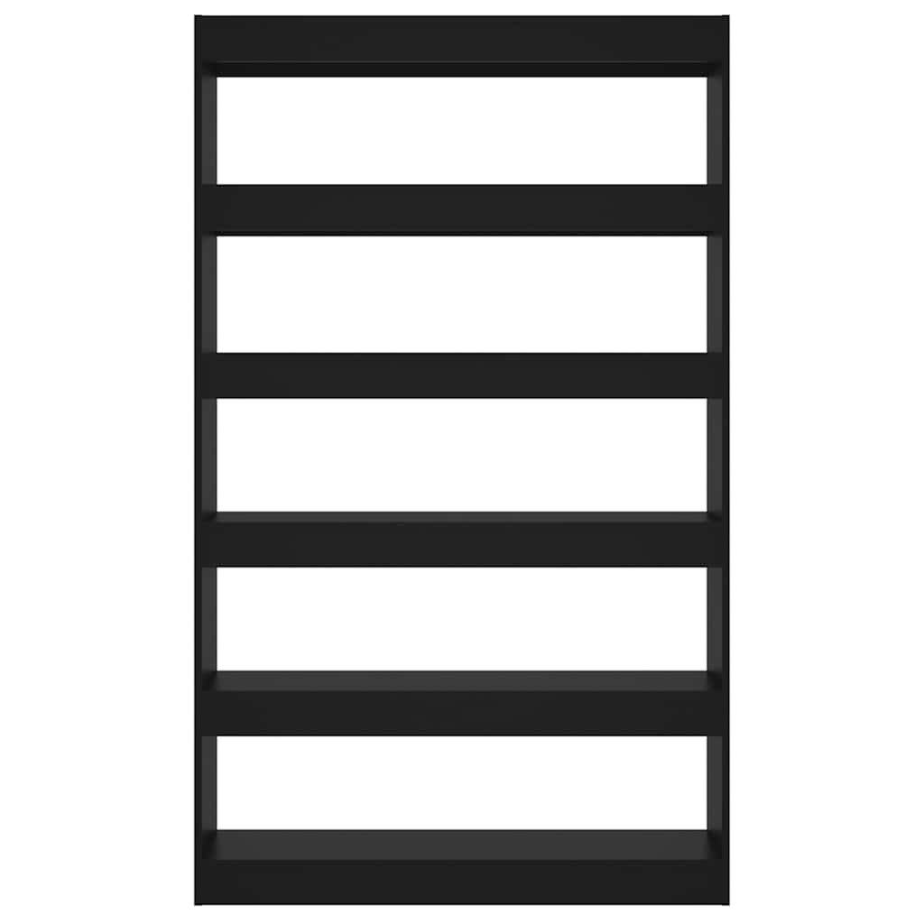 Book Cabinet/Room Divider Black 100x30x166 cm