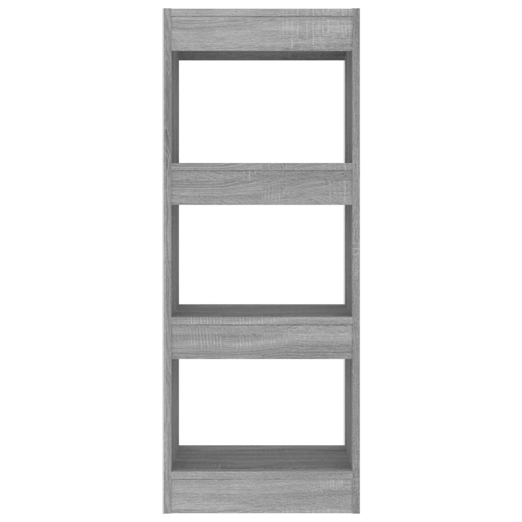 Book Cabinet/Room Divider Grey Sonoma 40x30x103 cm