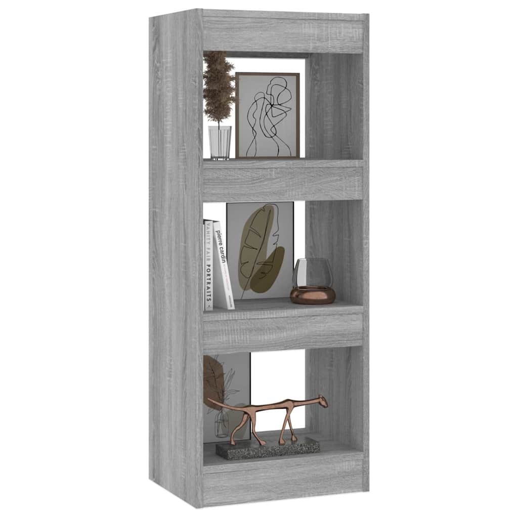 Book Cabinet/Room Divider Grey Sonoma 40x30x103 cm