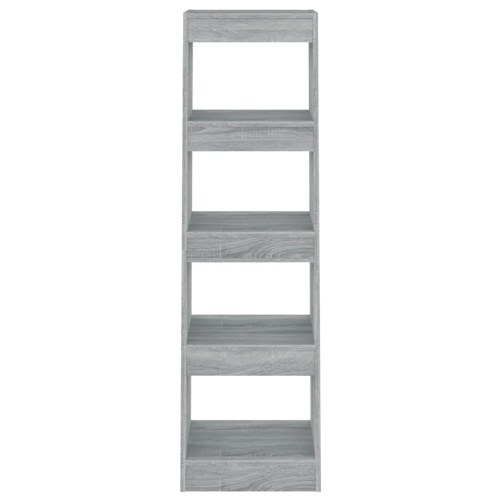 Book Cabinet/Room Divider Grey Sonoma 40x30x135 cm