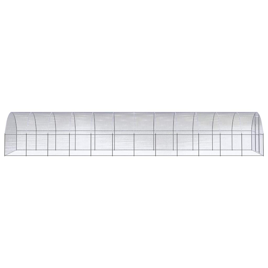 Outdoor Chicken Coop 3x12x2 m Galvanised Steel