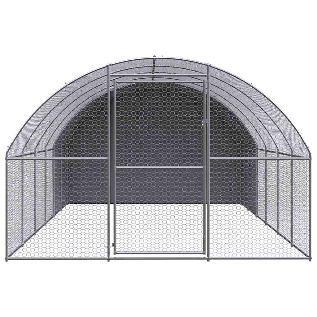 Outdoor Chicken Coop 3x6x2 m Galvanised Steel