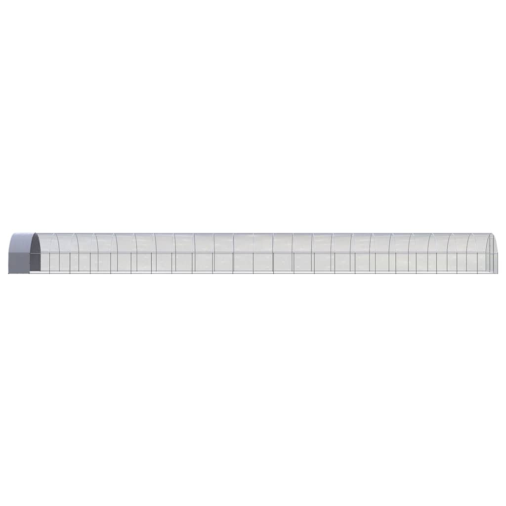 Outdoor Chicken Coop 3x24x2 m Galvanised Steel