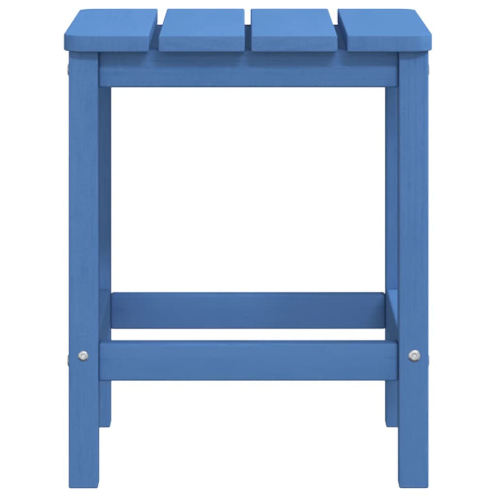 Garden Adirondack Chair with Footstool & Table HDPE Aqua Blue