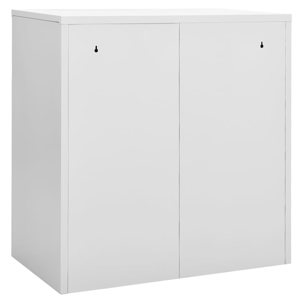Locker Cabinets 2 pcs Light Grey 90x45x92,5 cm Steel