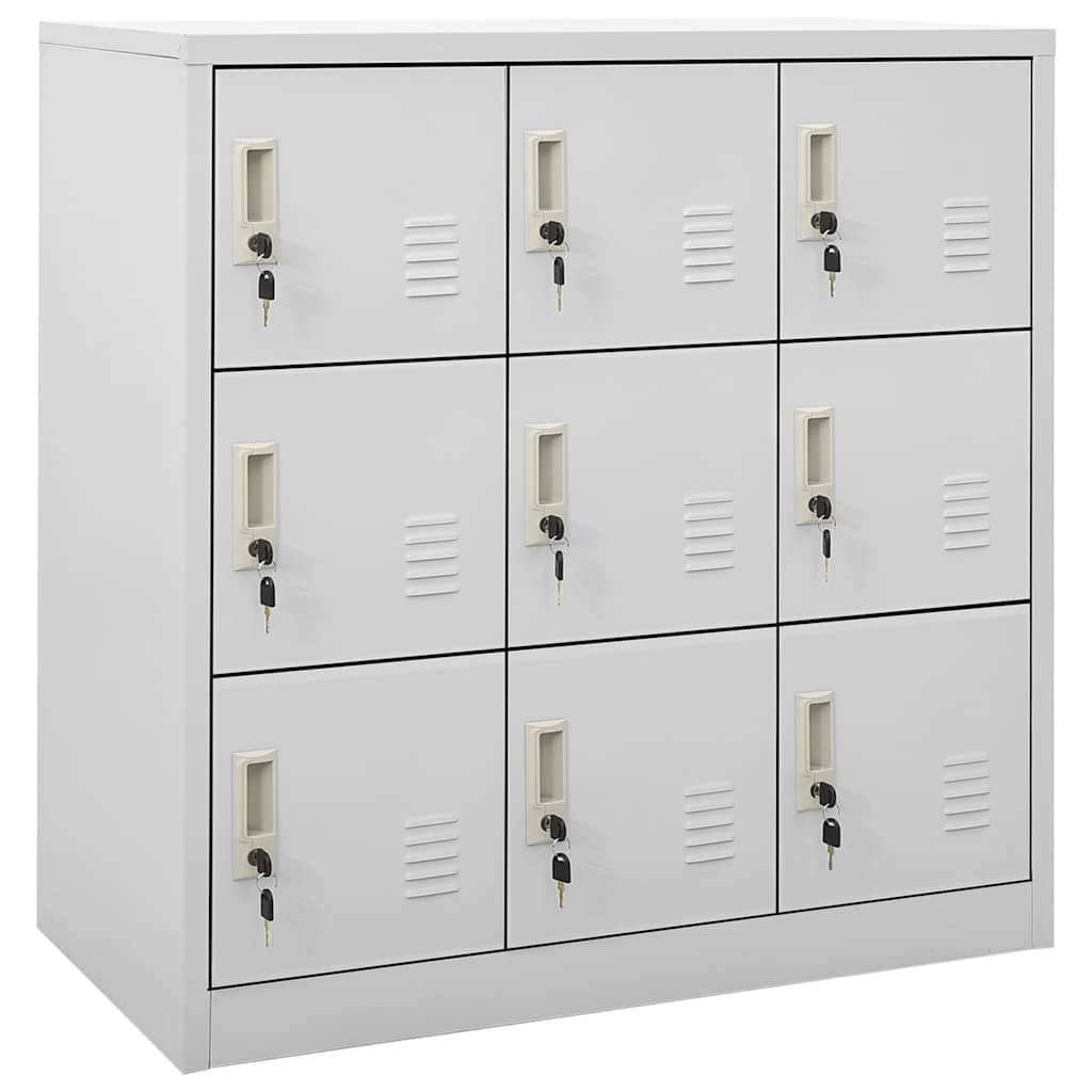 Locker Cabinets 5 pcs Light Grey 90x45x92.5 cm Steel