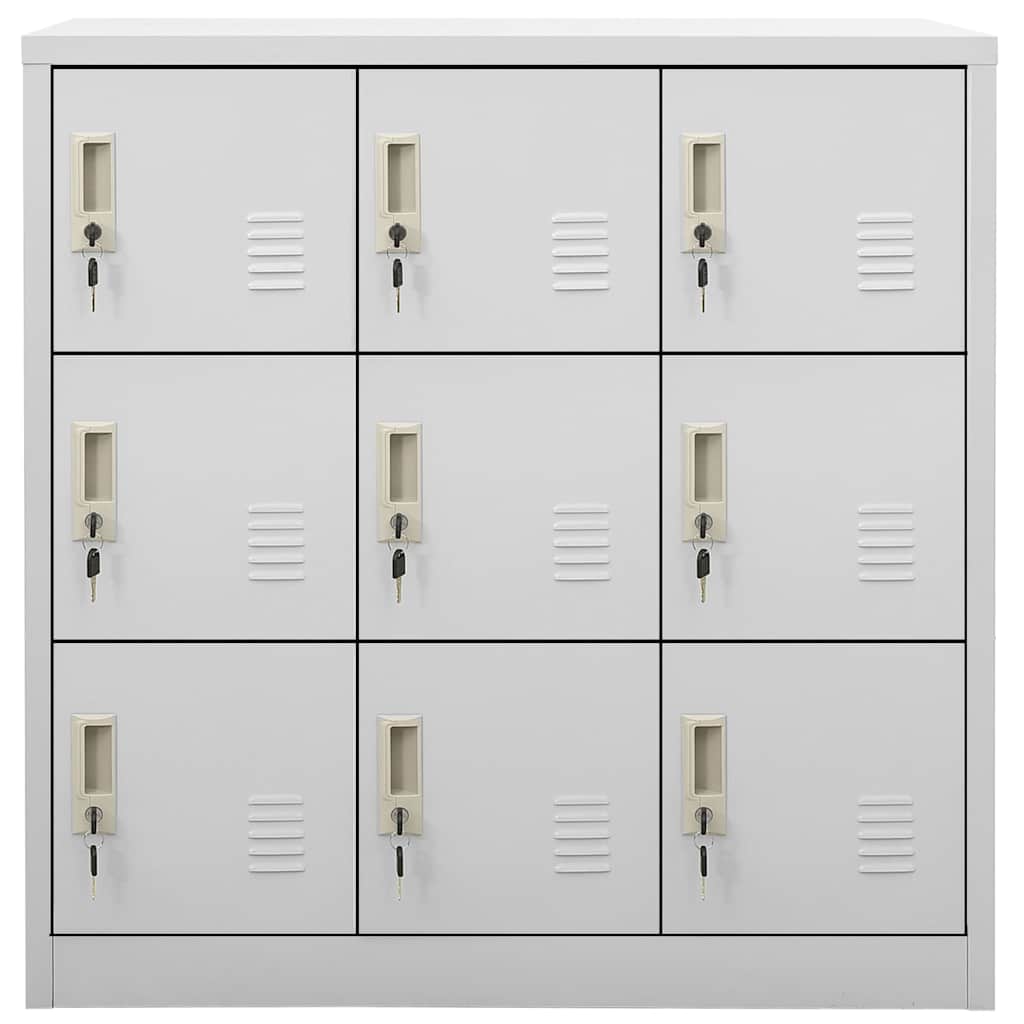 Locker Cabinets 5 pcs Light Grey 90x45x92.5 cm Steel