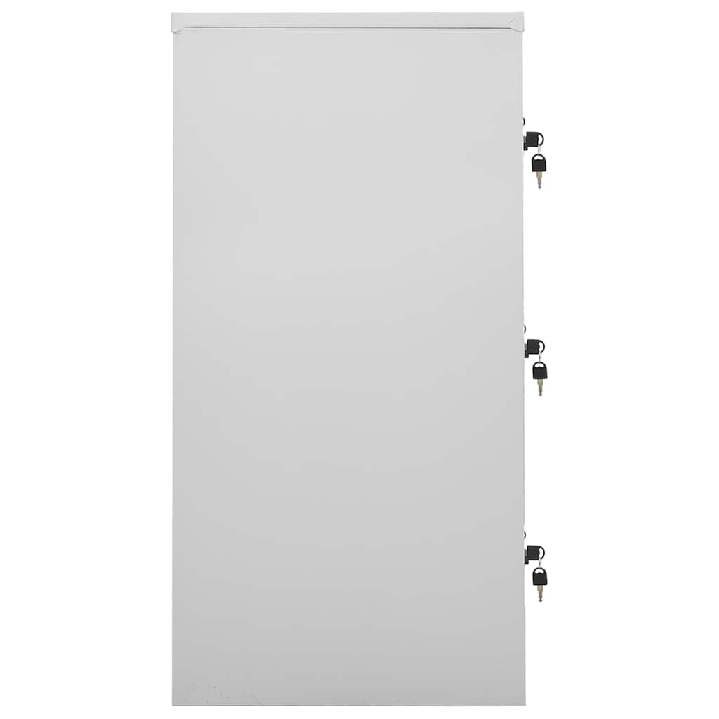 Locker Cabinets 5 pcs Light Grey 90x45x92.5 cm Steel
