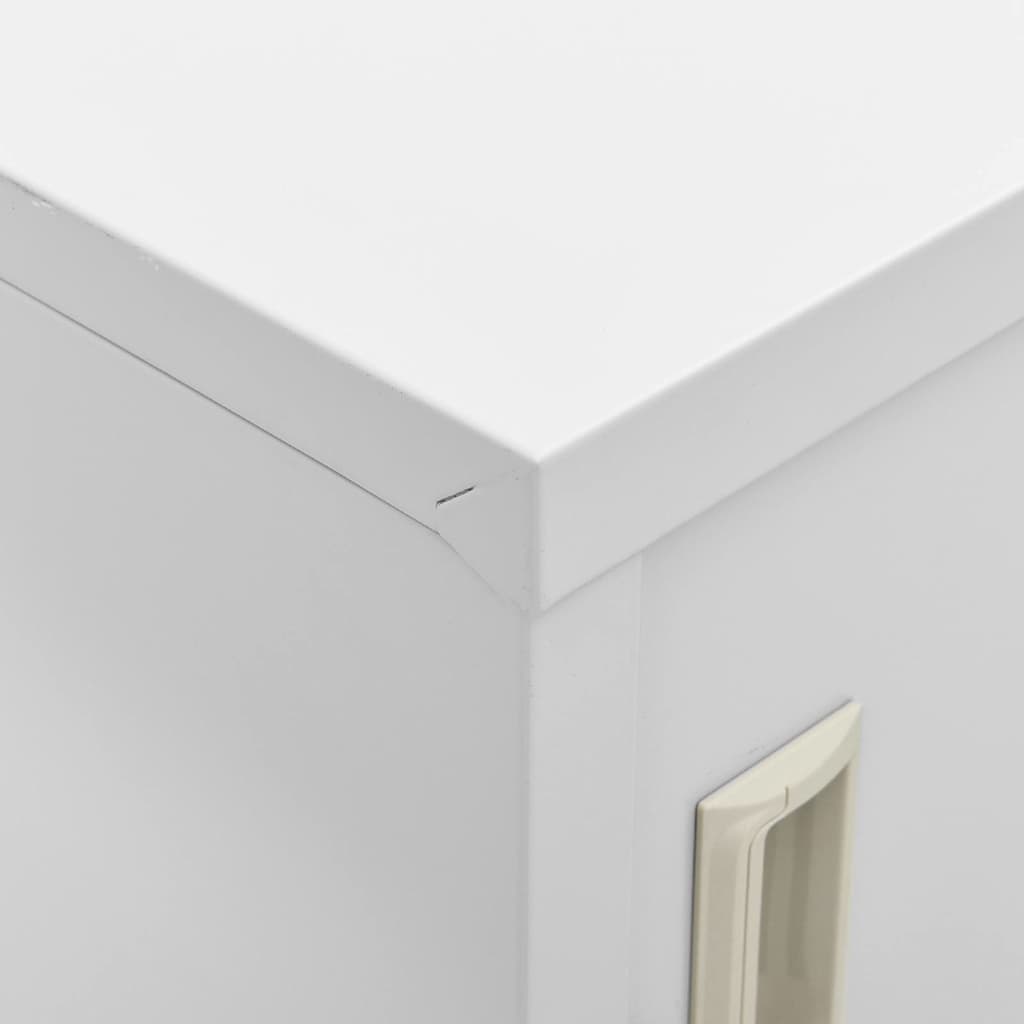 Locker Cabinets 5 pcs Light Grey 90x45x92.5 cm Steel