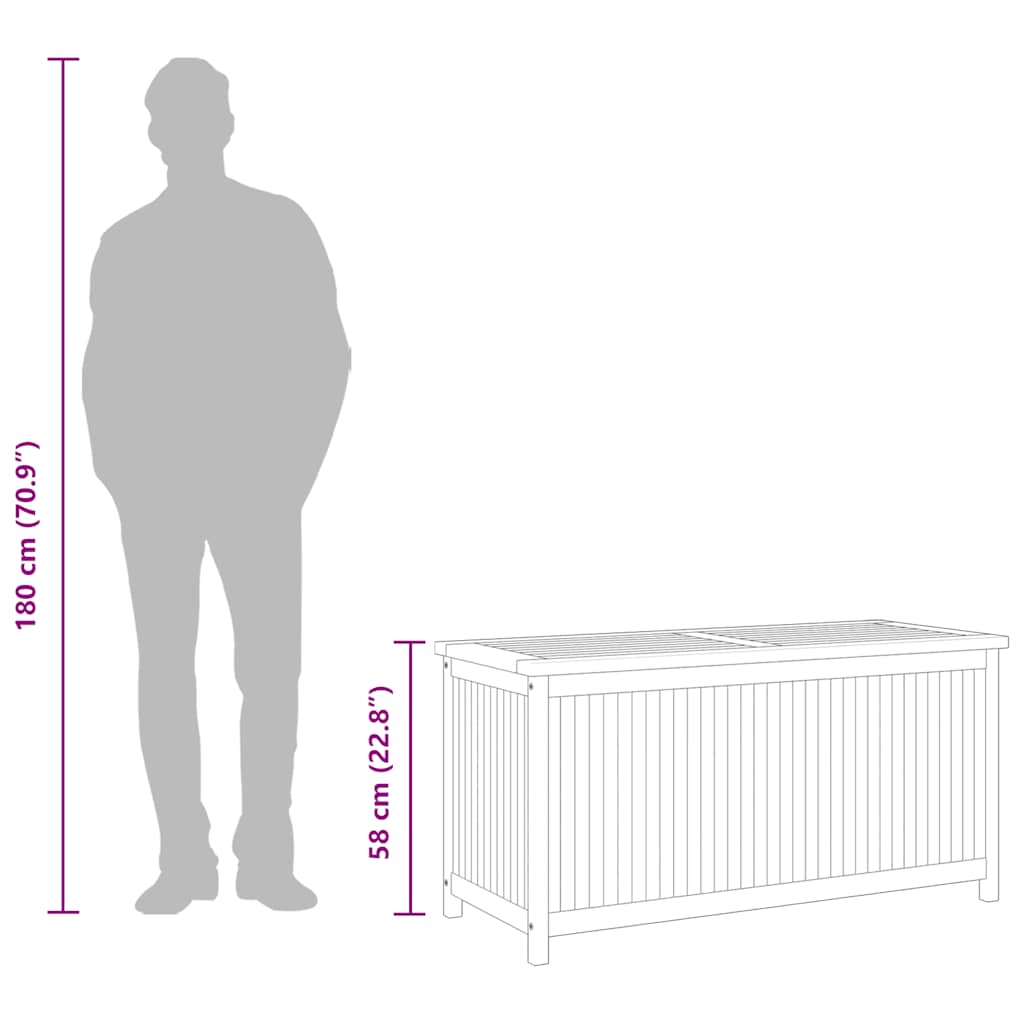 Garden Box 114x50x58 cm Solid Wood Teak