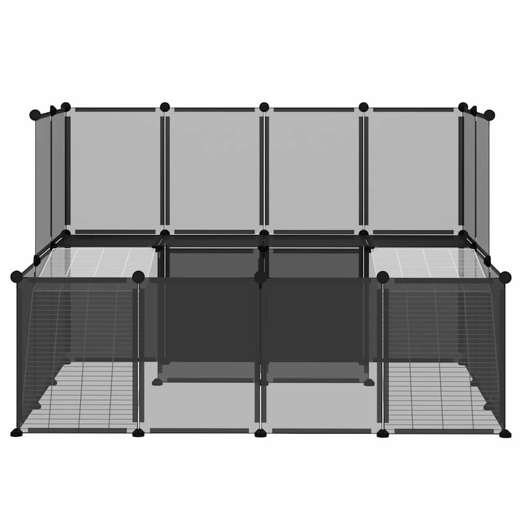 Small Animal Cage Black 143x107x93 cm PP and Steel
