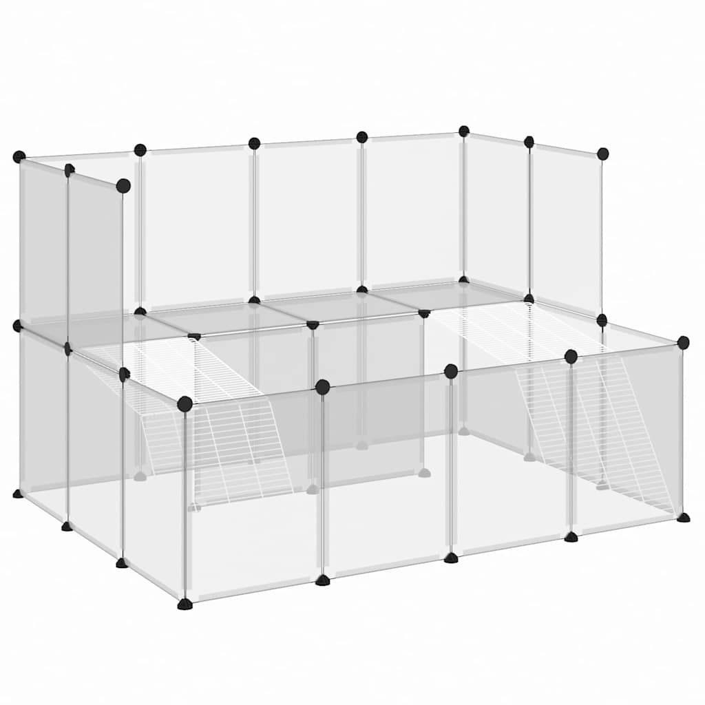Small Animal Cage Transparent 143x107x93 cm PP and Steel
