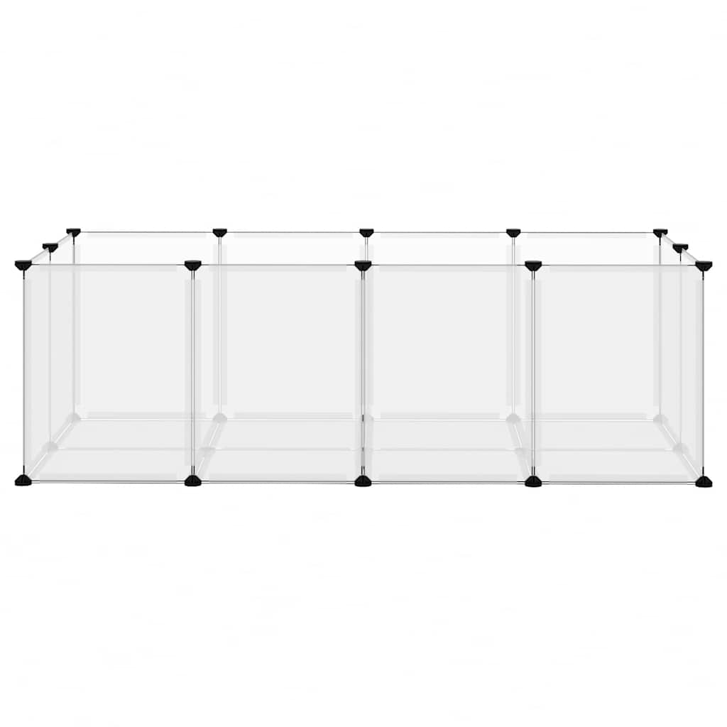 Small Animal Cage Transparent 144x74x46.5 cm PP and Steel