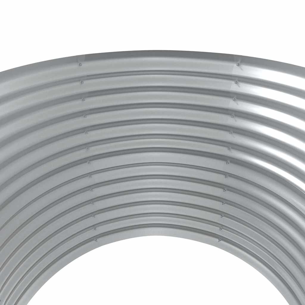 Garden Raised Bed Galvanised Steel 100x100x68 cm Green