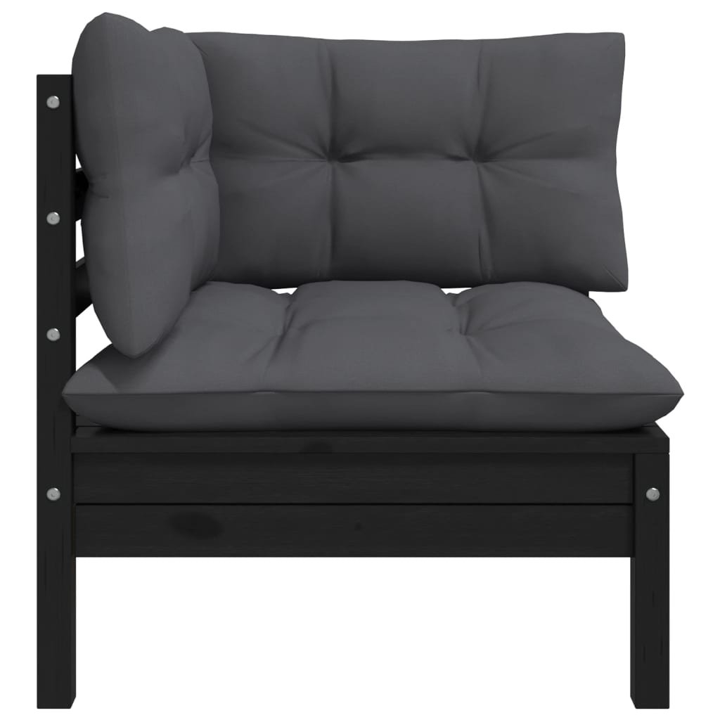 6 Piece Garden Lounge Set with Cushions Solid Pinewood