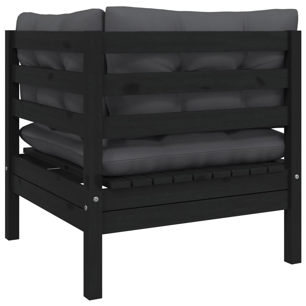 6 Piece Garden Lounge Set with Cushions Solid Pinewood
